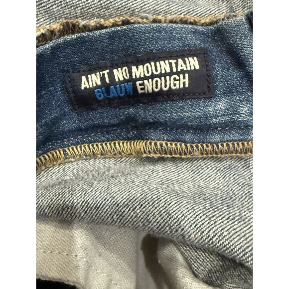 Scotch & Soda Amsterdams Blauw Skim Jeans Mens 32x32 Blue Denim Slim Fit Stretch - Picture 4 of 10